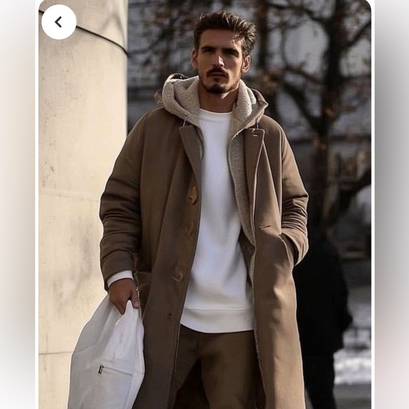 Boohoo Man single breasted Wool Coat - Picture 4 of 4